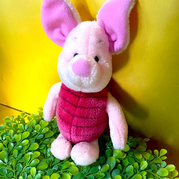 DISNEY WINNIE THE POOH PIGLET BEANY PLUSH POOH 100 ACRE COLLECTION GUND 9.5” - Picture 4 of 12